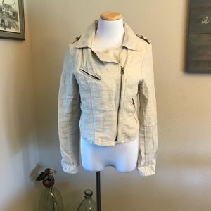 Tan linen jacket